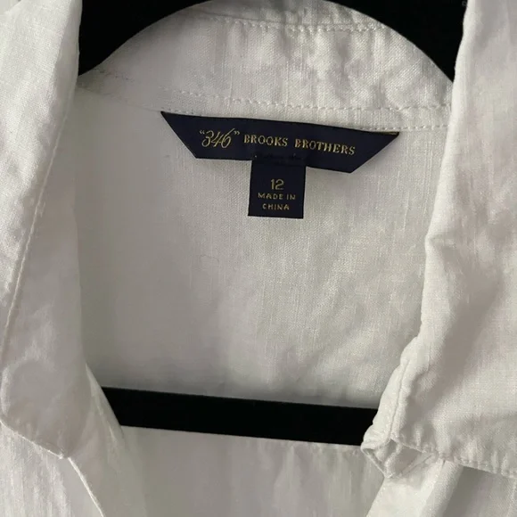 Linen Brooks Brothers Button Down - Picture 2 of 3